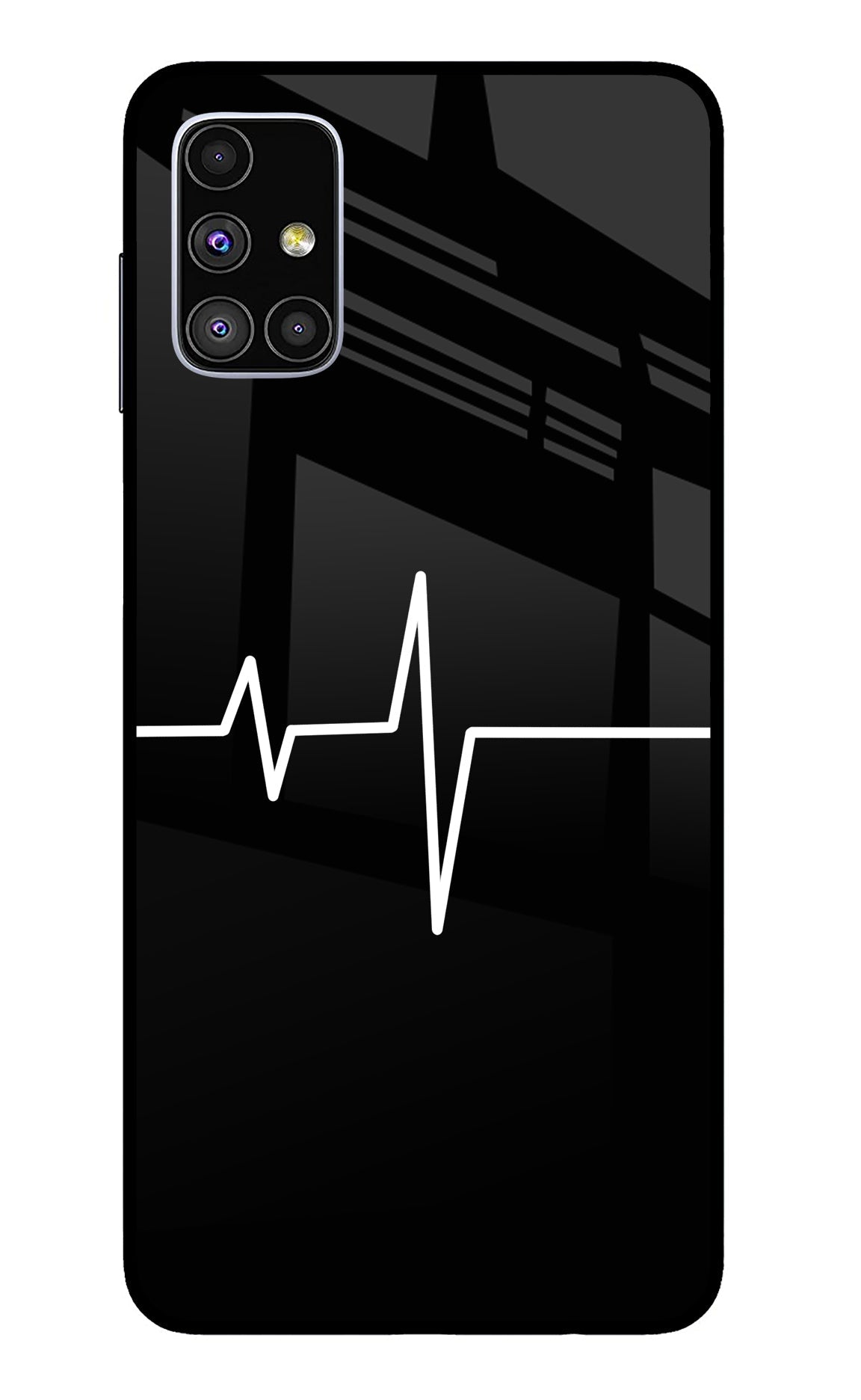 Heart Beats Samsung M51 Glass Case
