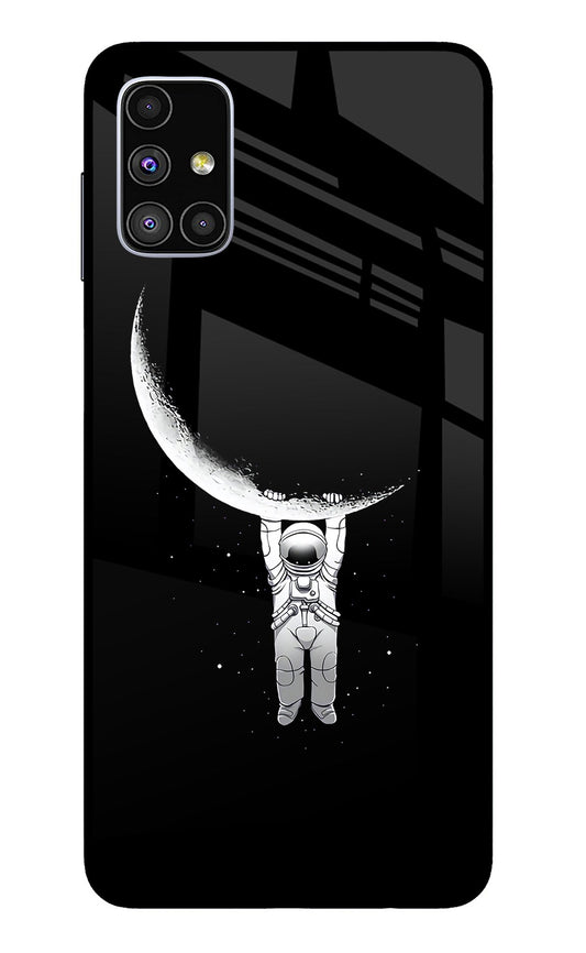 Moon Space Samsung M51 Glass Case