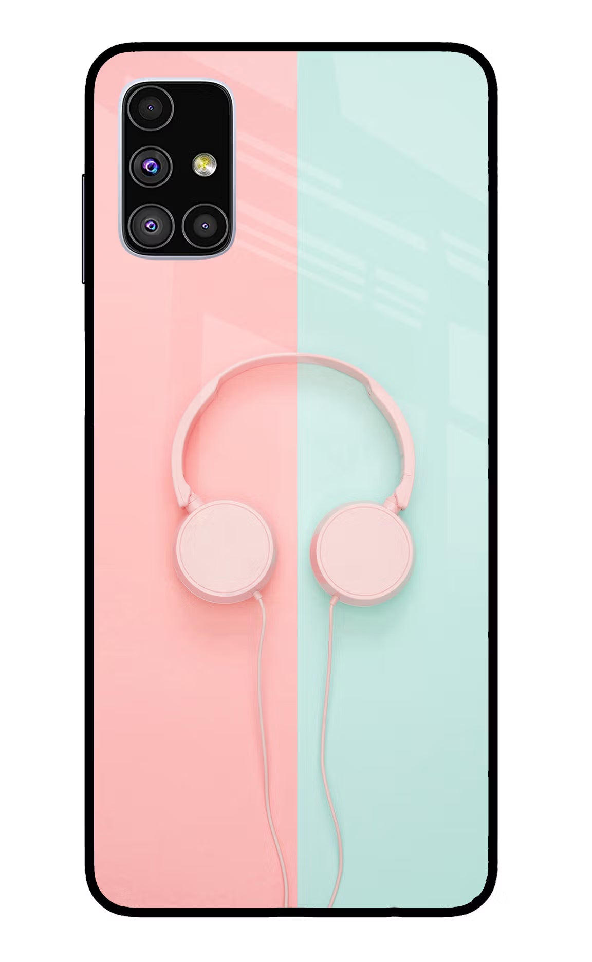 Music Lover Samsung M51 Glass Case Back Cover by Casekaro