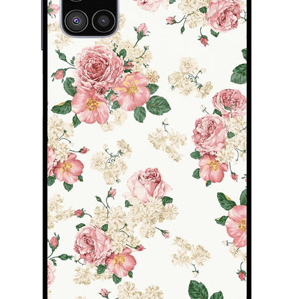 Flowers Samsung M51 Glass Case