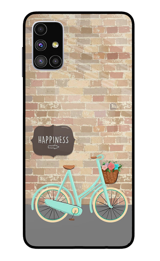 Happiness Artwork Samsung M51 Glass Case