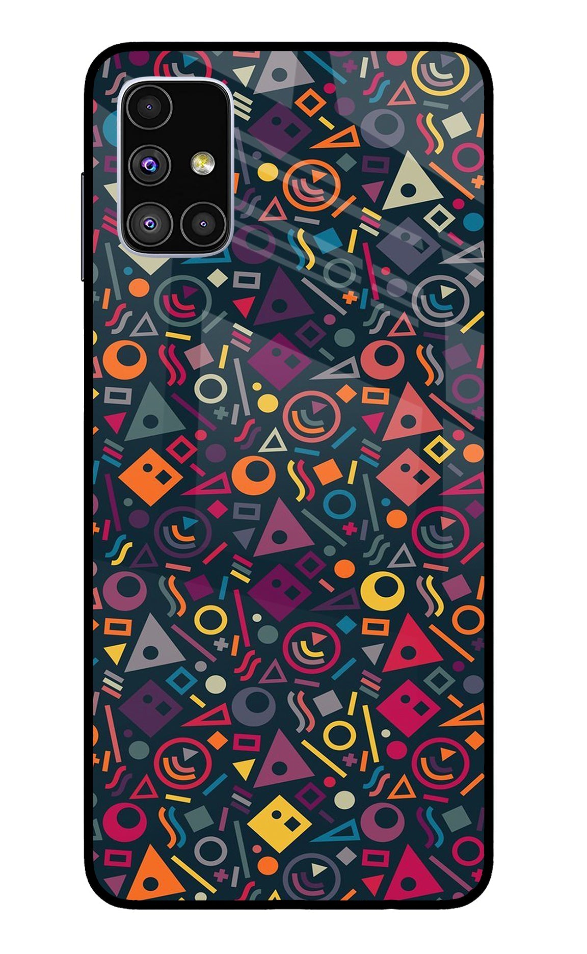 Geometric Abstract Samsung M51 Glass Case