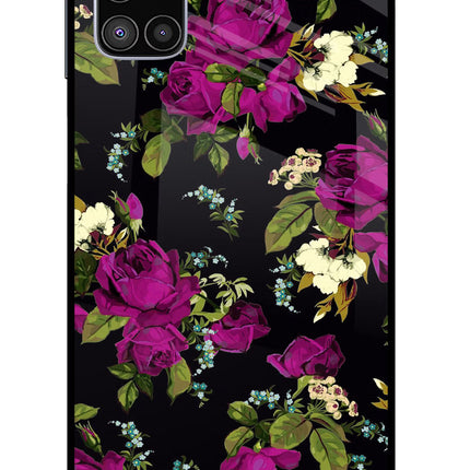 Flowers Samsung M51 Glass Case