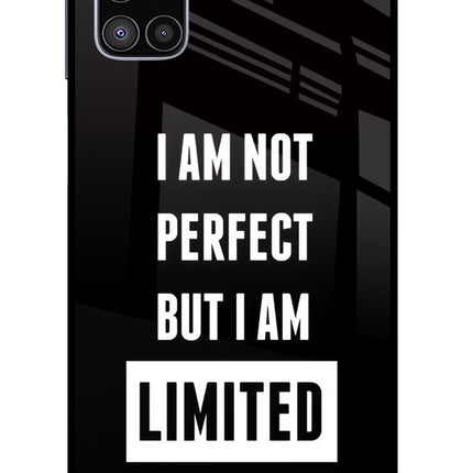 I Am Not Perfect But I Am Limited Edition Samsung M51 Glass Case