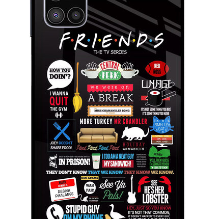 FRIENDS Samsung M51 Glass Case Back Cover by Casekaro