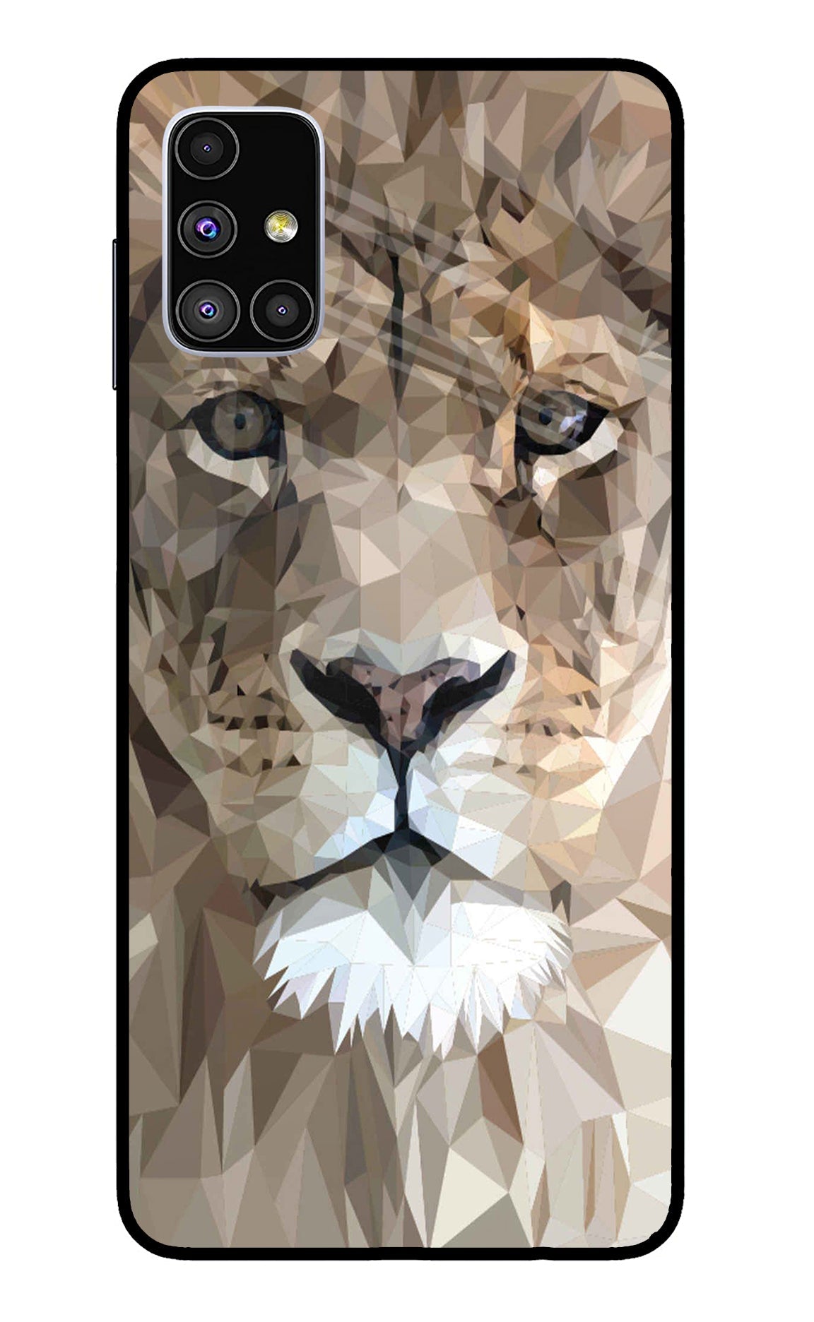 Lion Art Samsung M51 Glass Case