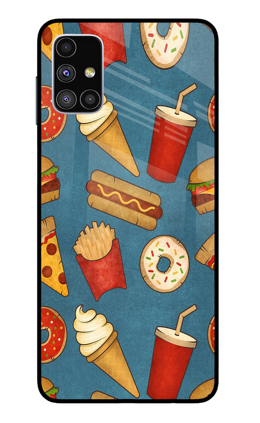 Foodie Samsung M51 Glass Case