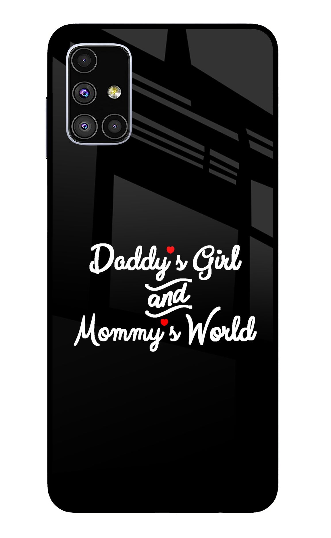 Daddy's Girl and Mommy's World Samsung M51 Back Cover