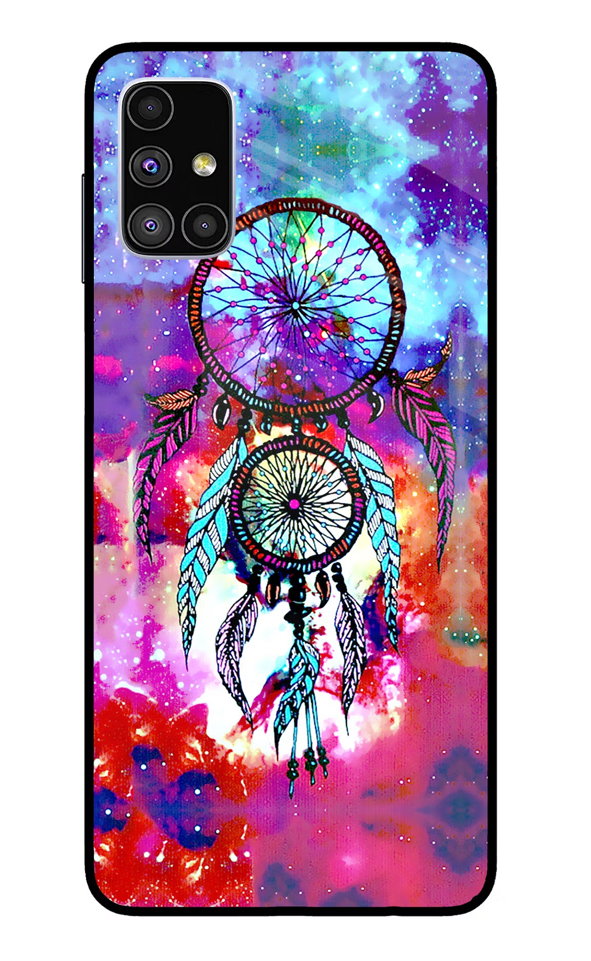 Dream Catcher Abstract Samsung M51 Glass Case Back Cover by Casekaro