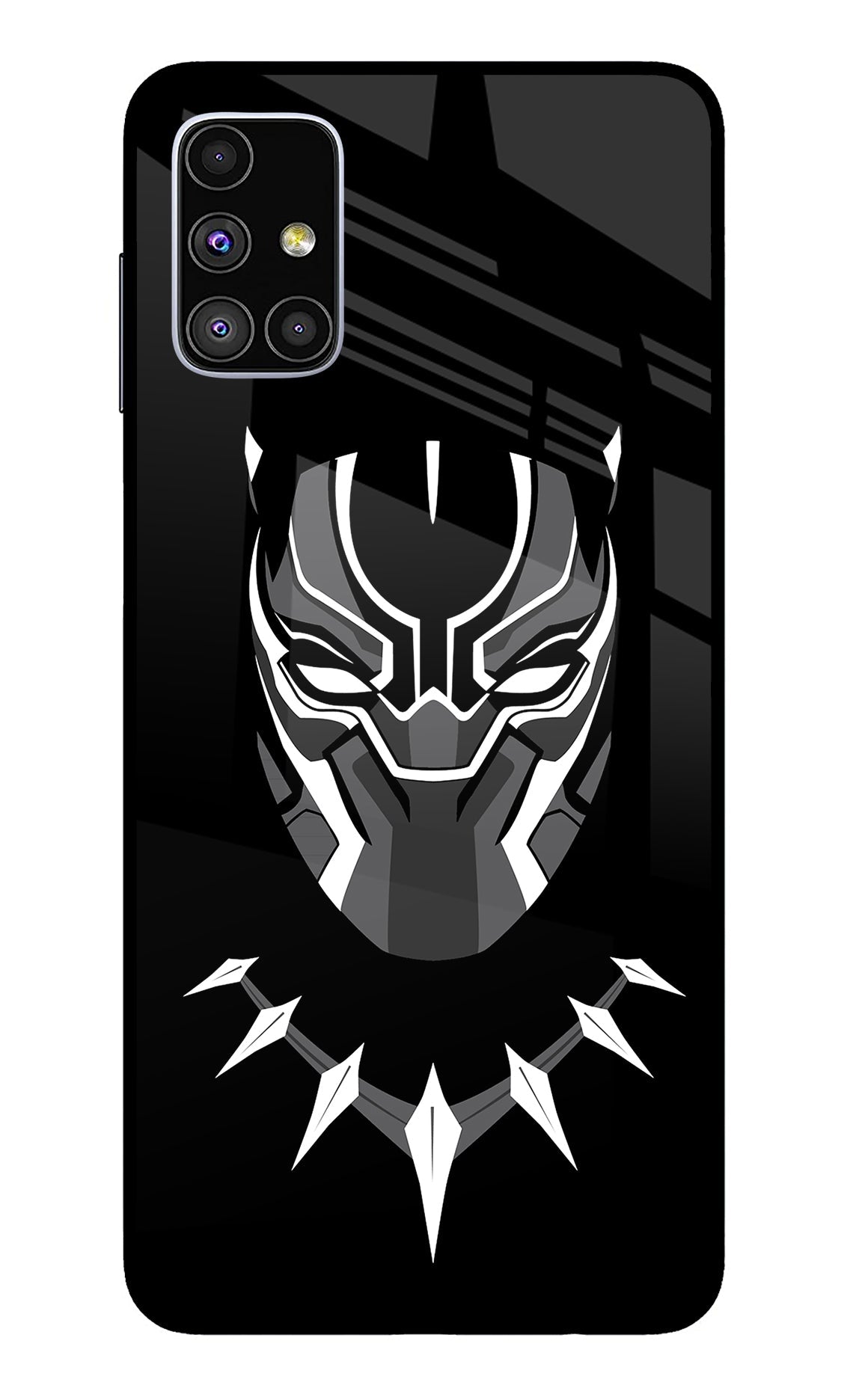 Black Panther Samsung M51 Glass Case