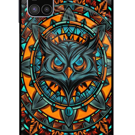 Angry Owl Art Samsung M51 Glass Case Back Cover by Casekaro