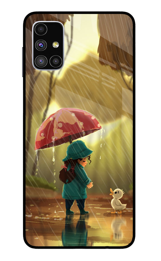 Rainy Day Samsung M51 Glass Case