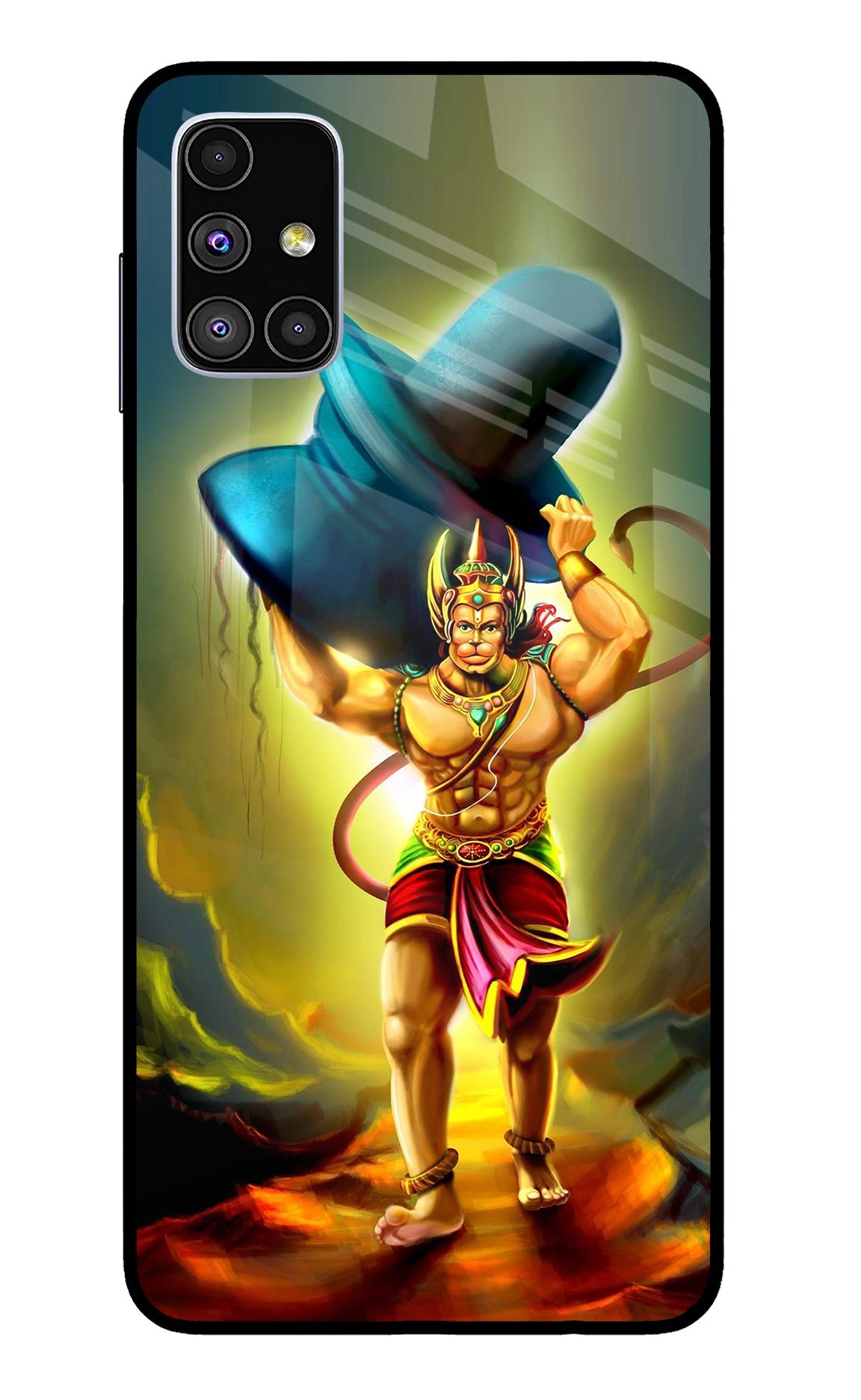 Lord Hanuman Samsung M51 Glass Case