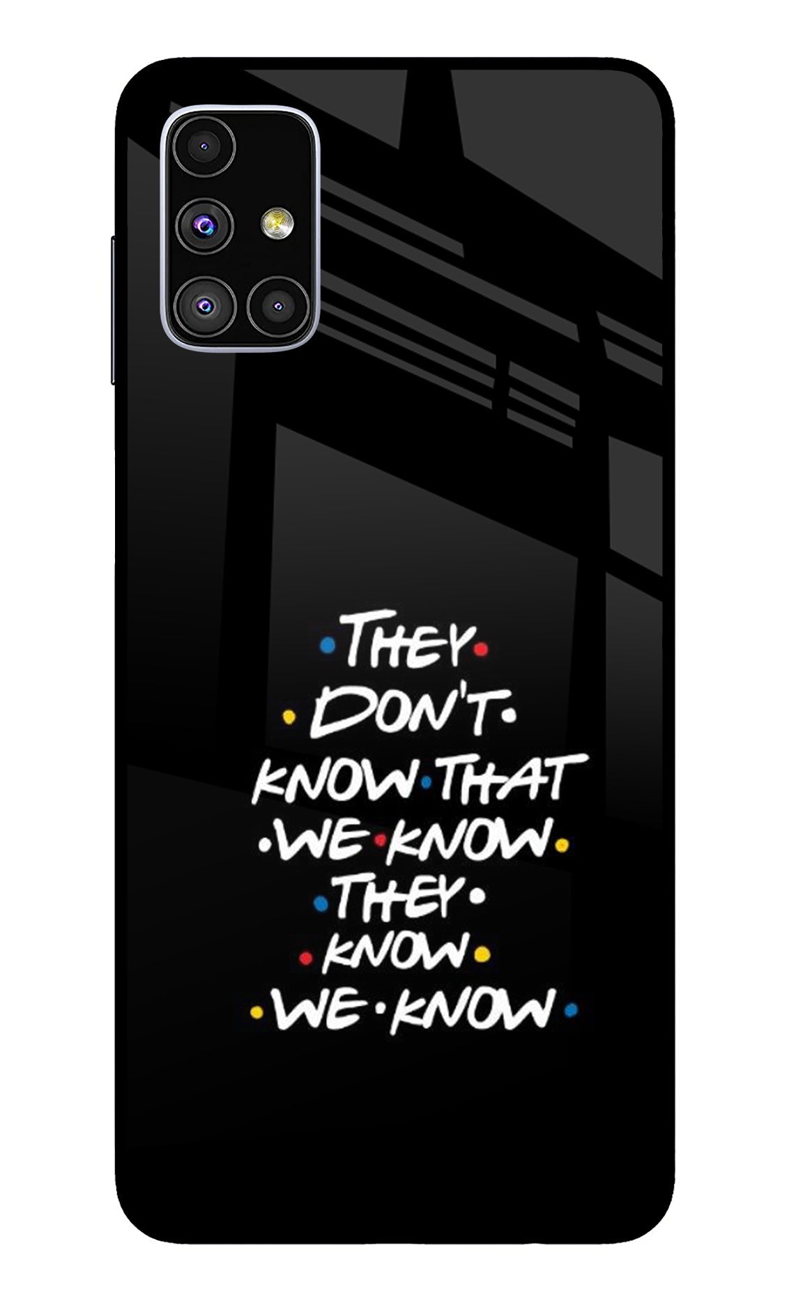 FRIENDS Dialogue Samsung M51 Back Cover