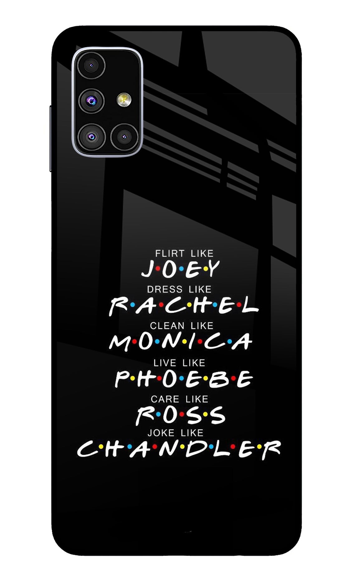 FRIENDS Character Samsung M51 Back Cover