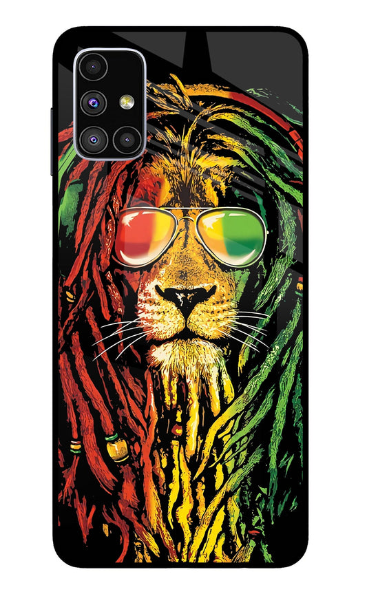 Rasta Lion Samsung M51 Glass Case