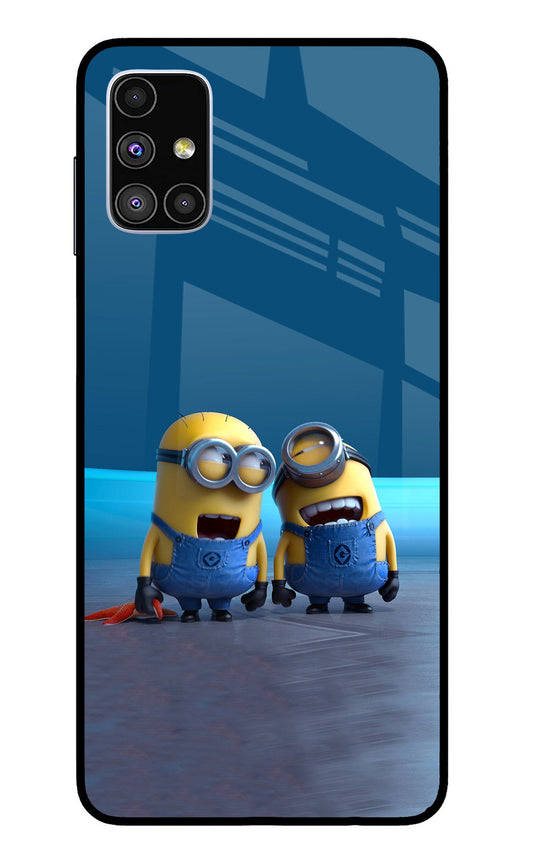 Minion Laughing Samsung M51 Glass Case