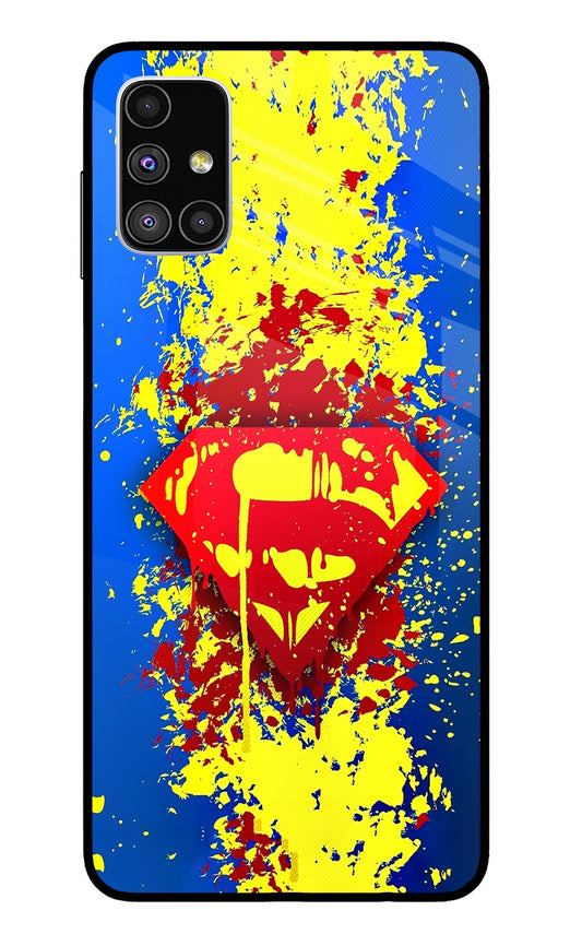 Superman logo Samsung M51 Glass Case