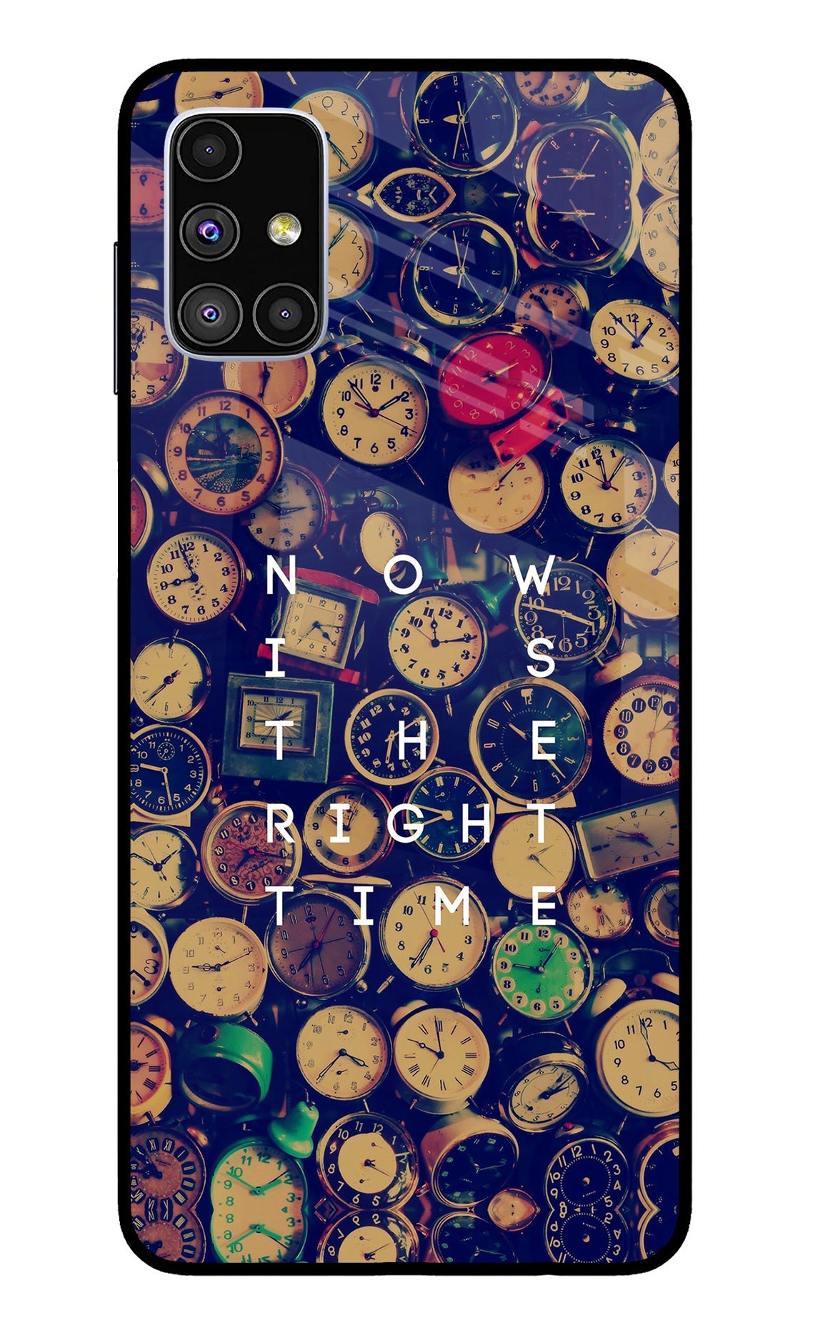 Now is the Right Time Quote Samsung M51 Glass Case