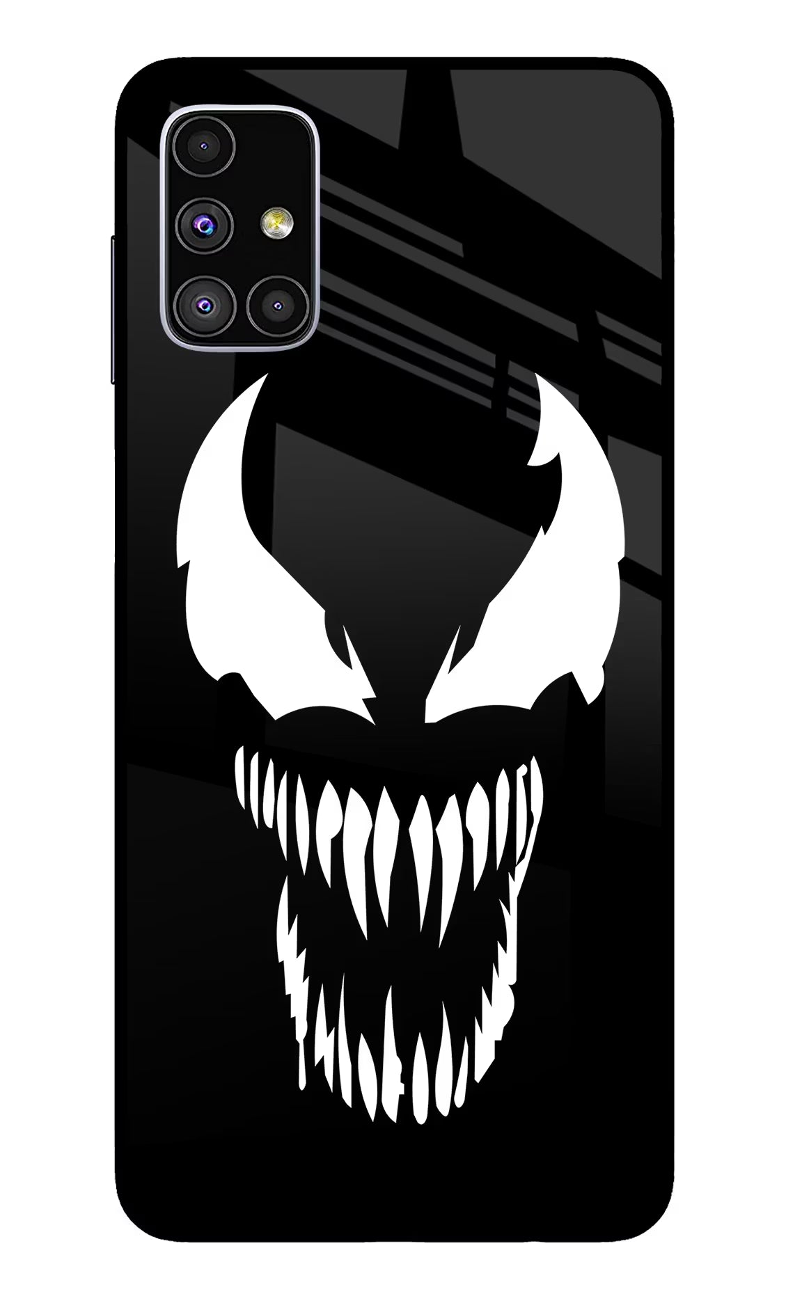 Venom Samsung M51 Glass Case Back Cover by Casekaro