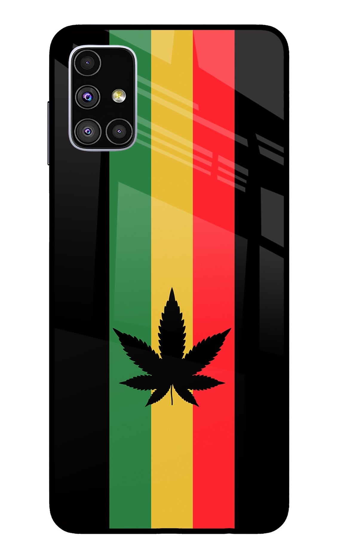Weed Flag Samsung M51 Glass Case