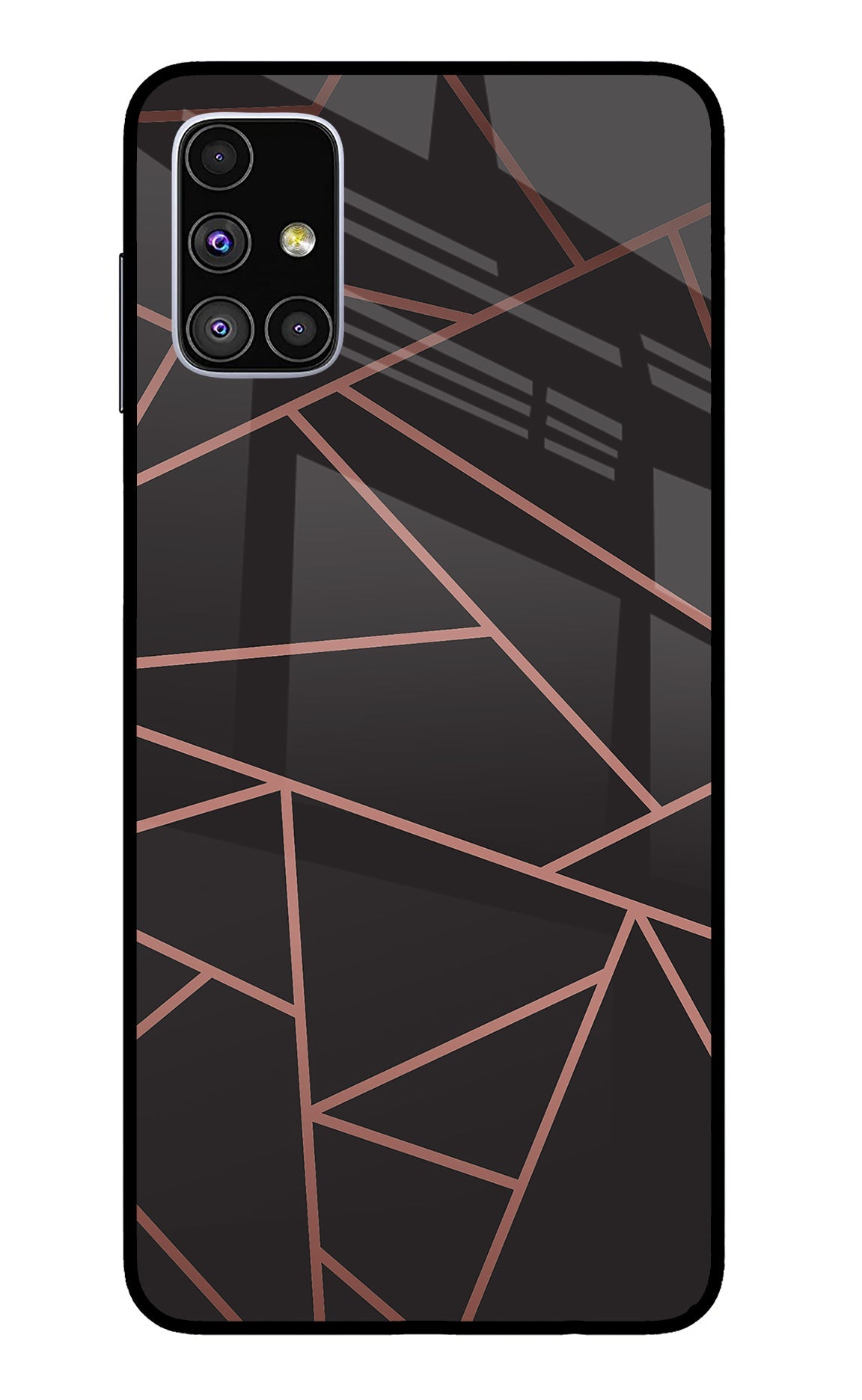 Geometric Pattern Samsung M51 Glass Case