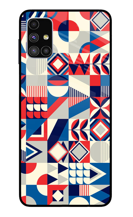 Colorful Pattern Samsung M51 Glass Case