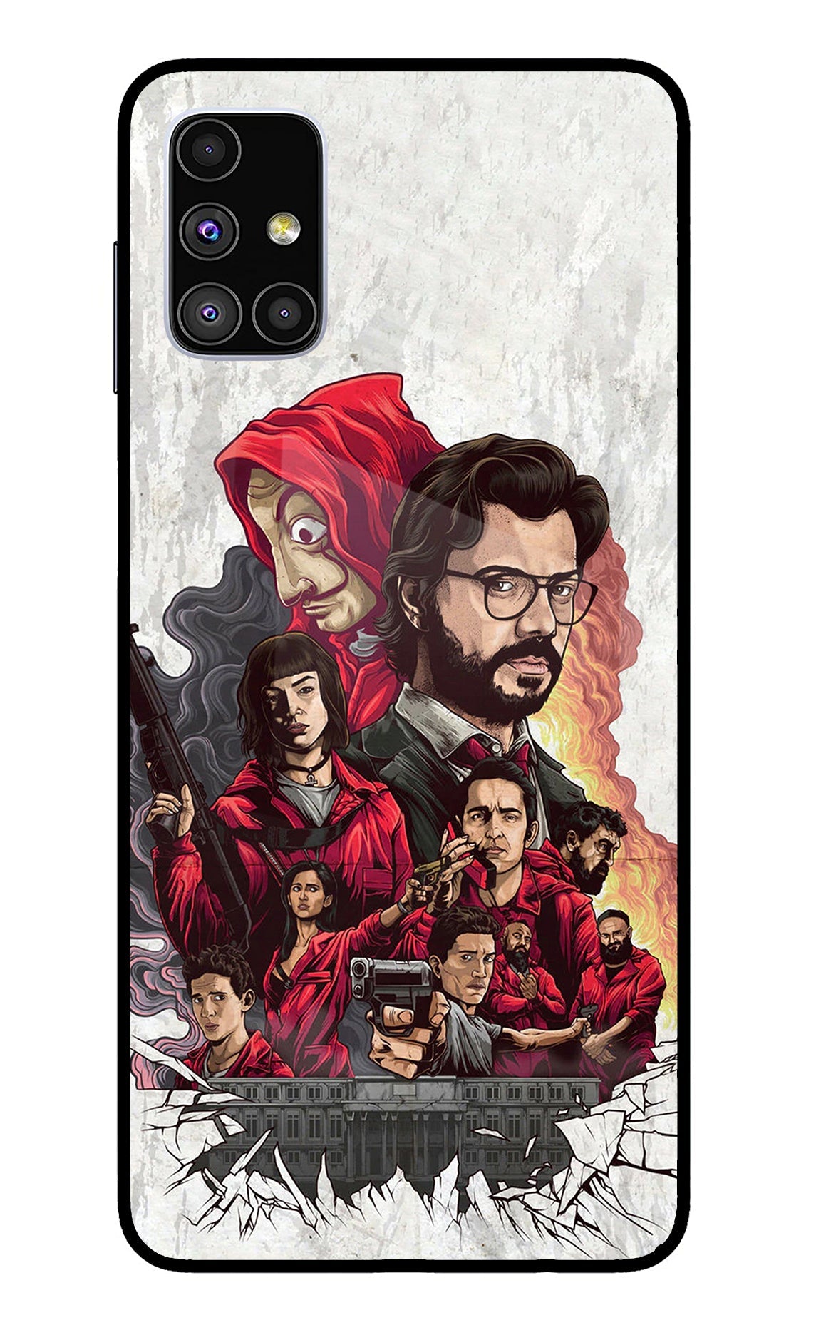 Money Heist Artwork Samsung M51 Back Cover