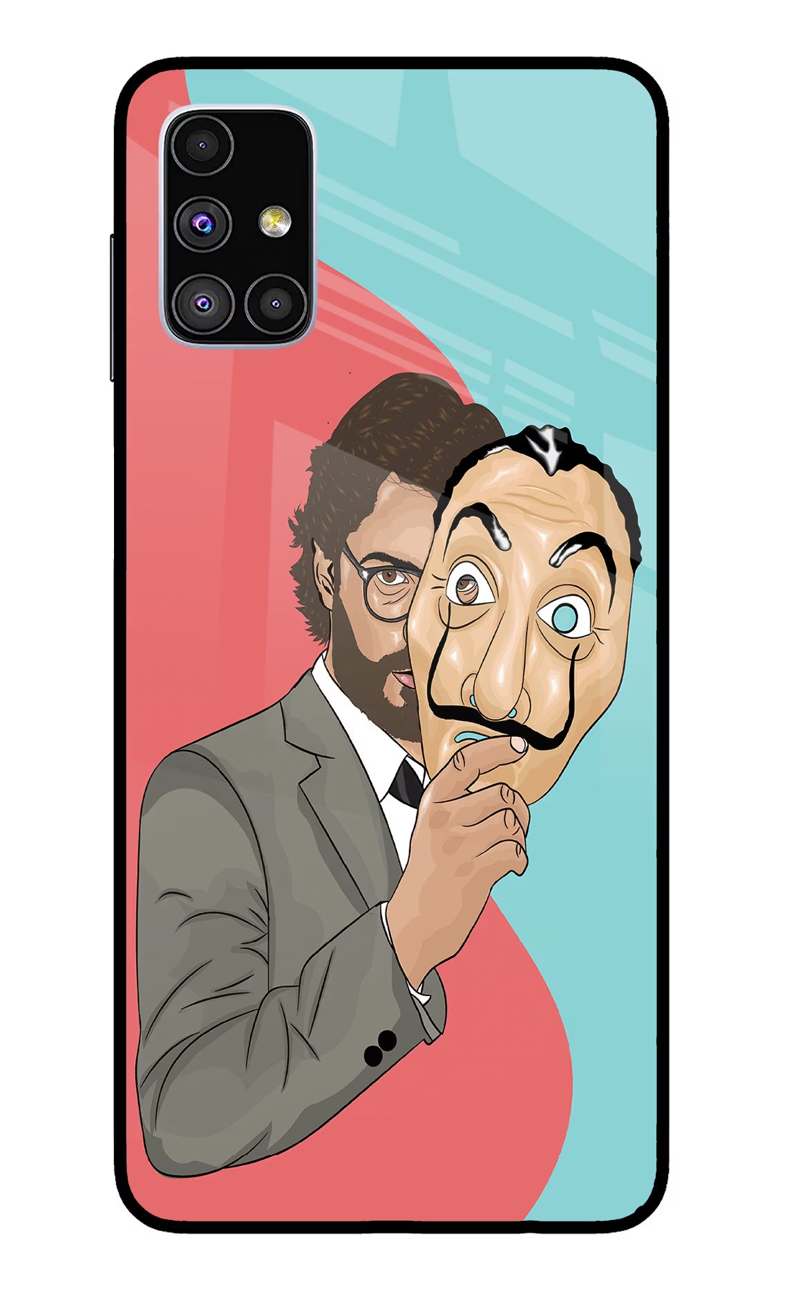 Professor Samsung M51 Glass Case Back Cover by Casekaro