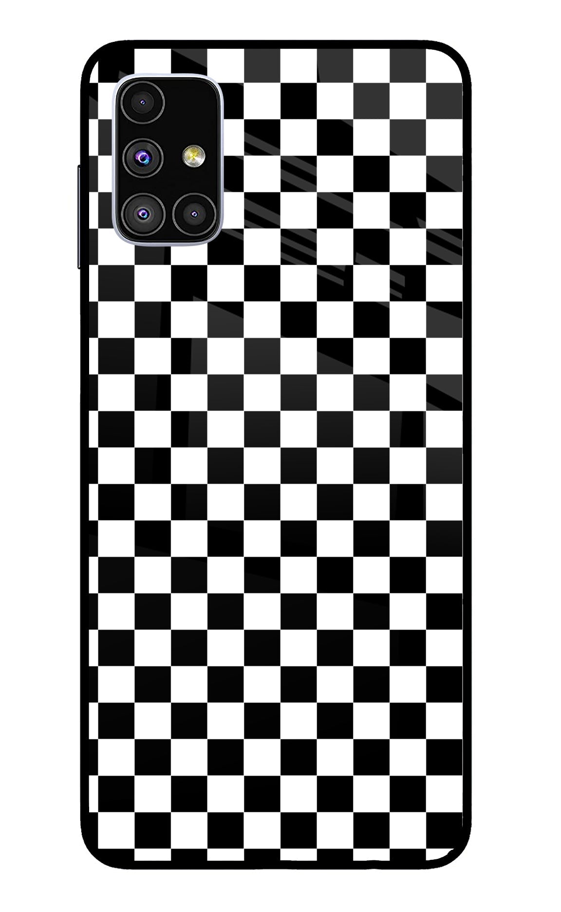 Chess Board Samsung M51 Glass Case