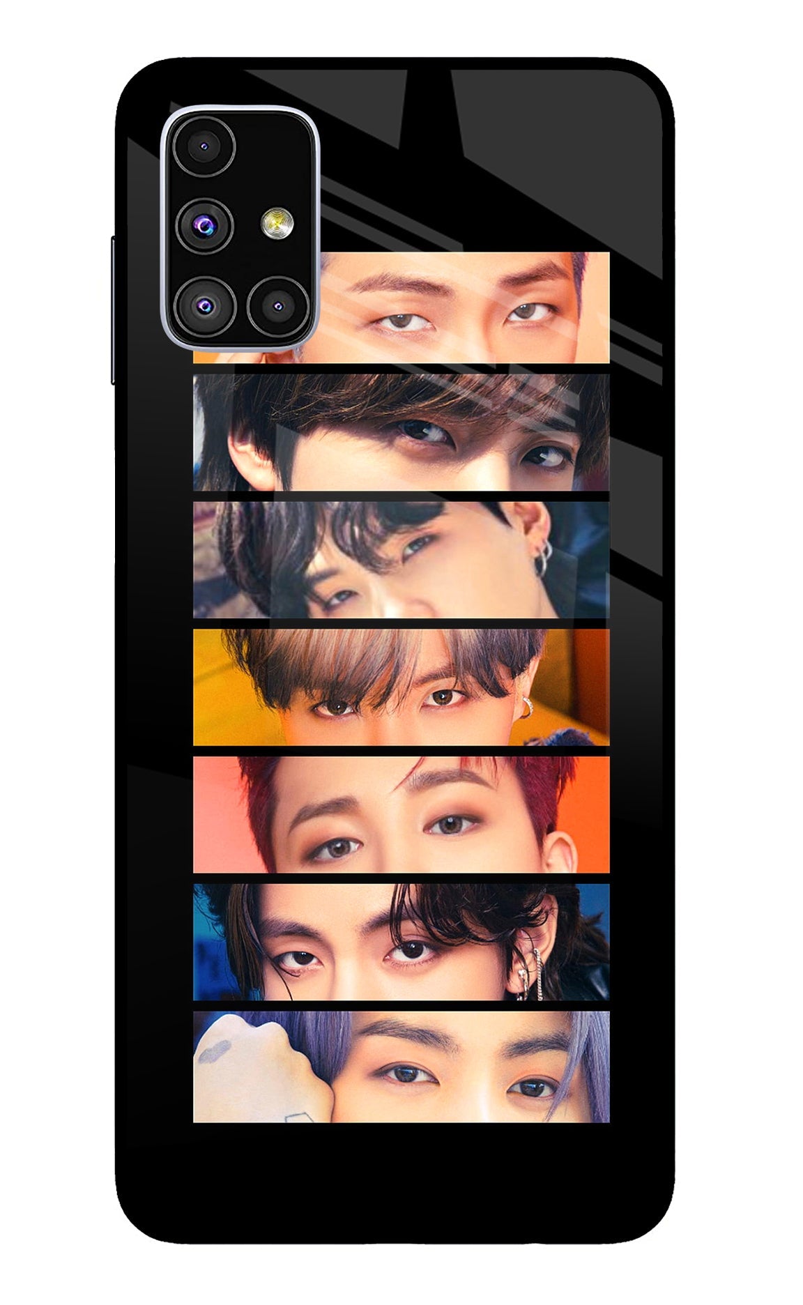 BTS Eyes Samsung M51 Glass Case