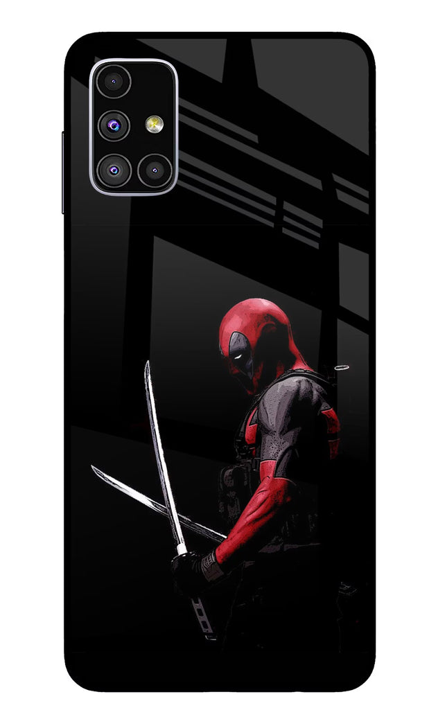 Deadpool Samsung M51 Glass Case