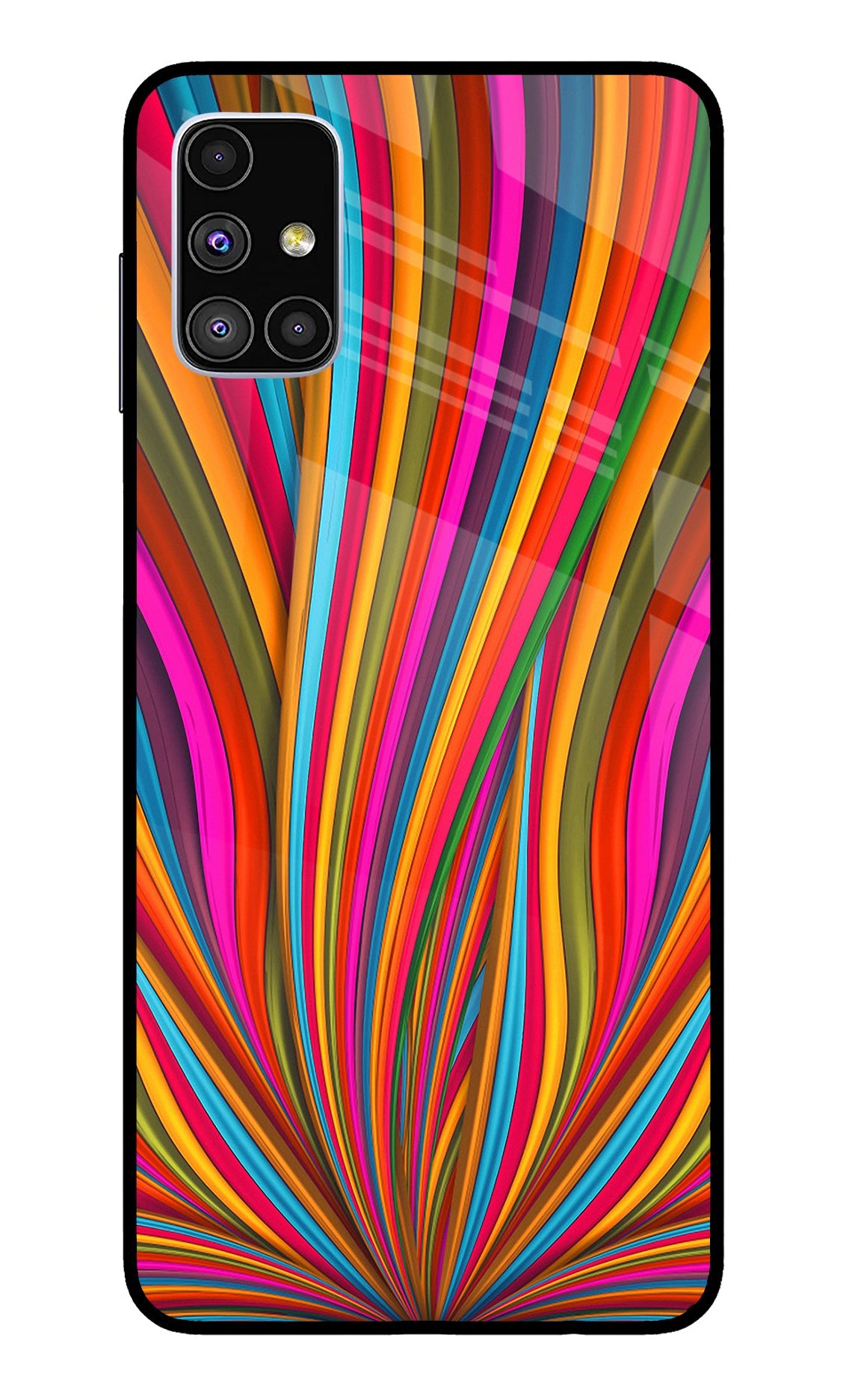 Trippy Wavy Samsung M51 Back Cover