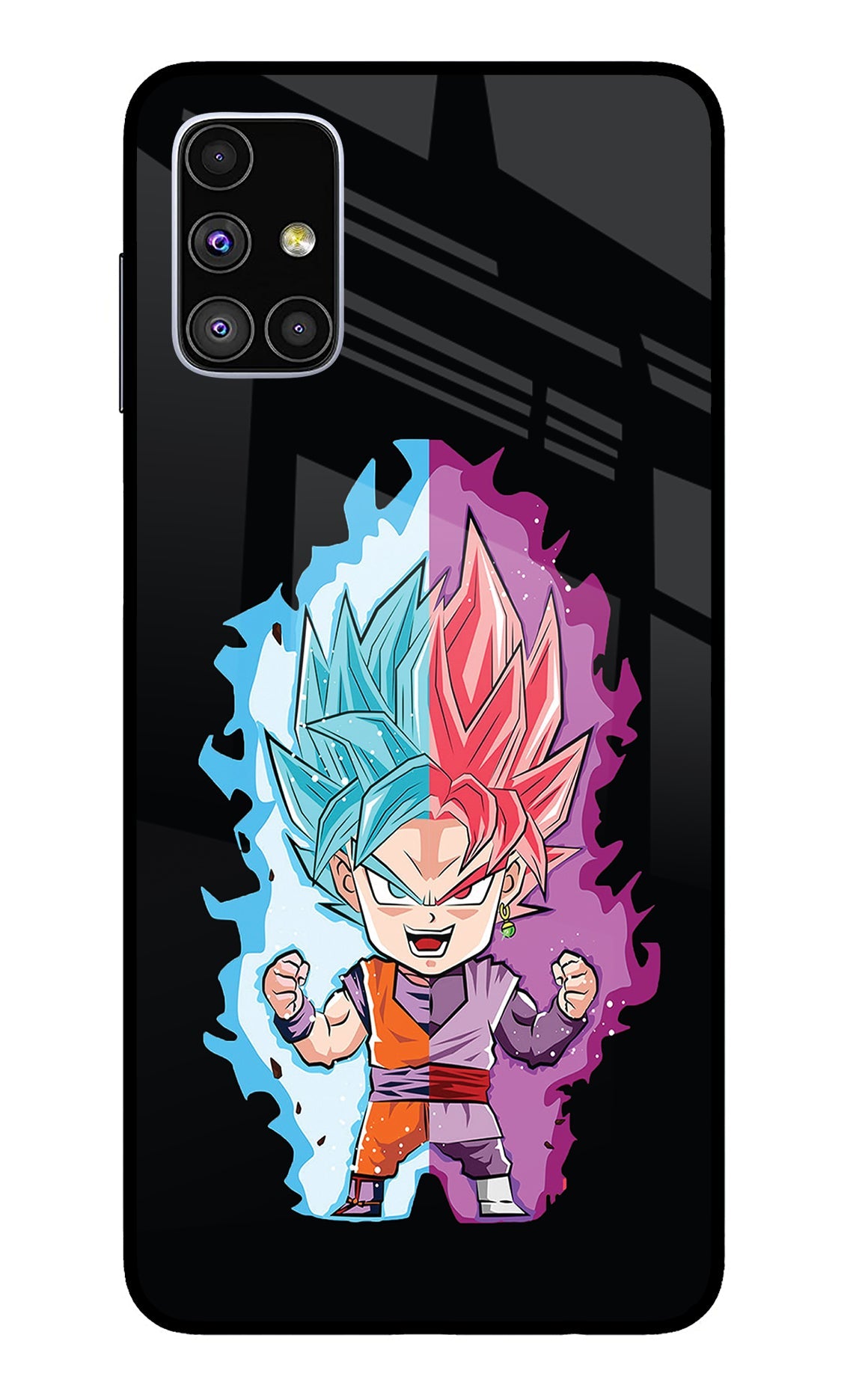 Chota Goku Samsung M51 Glass Case