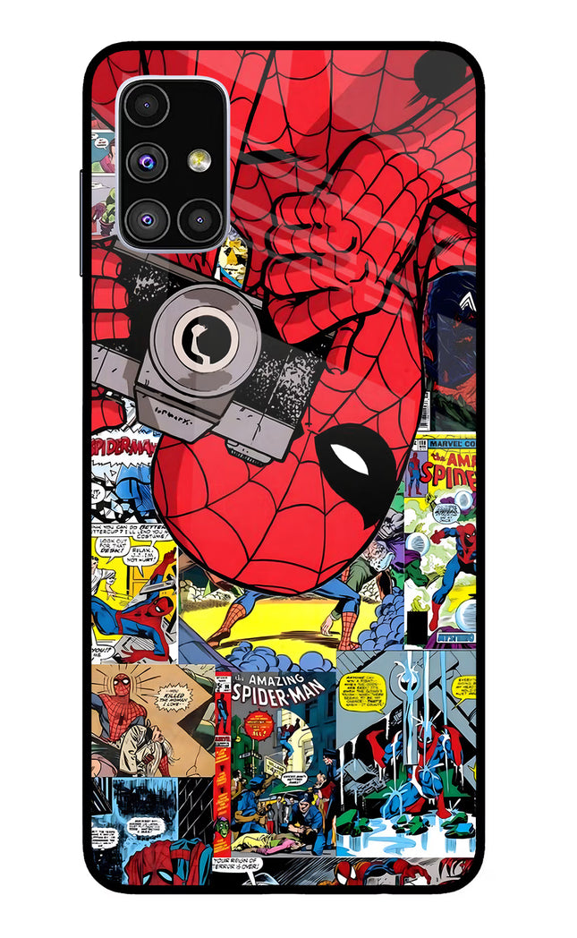 Spider Man Samsung M51 Glass Case