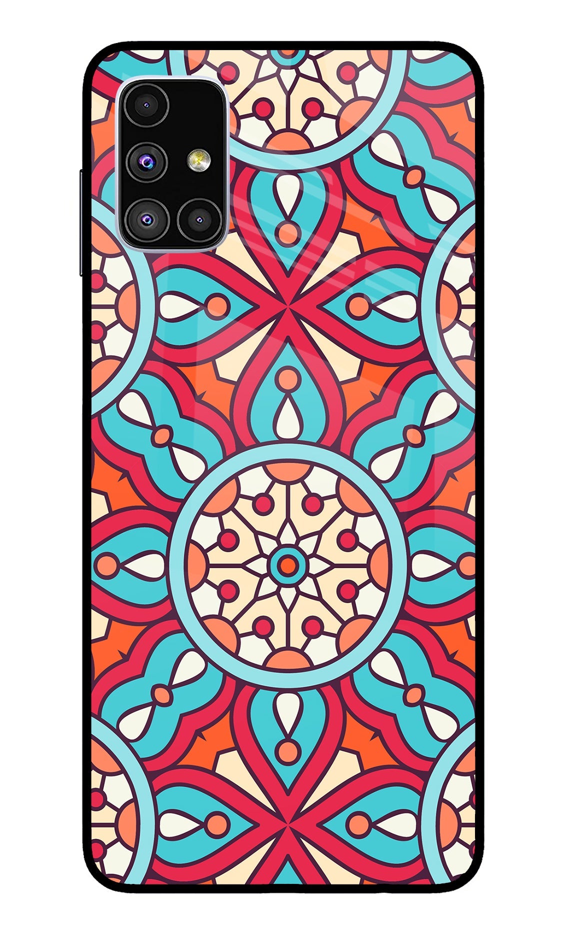 Mandala Geometric Samsung M51 Glass Case