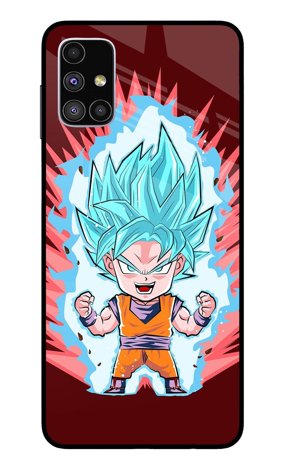 Goku Little Samsung M51 Glass Case