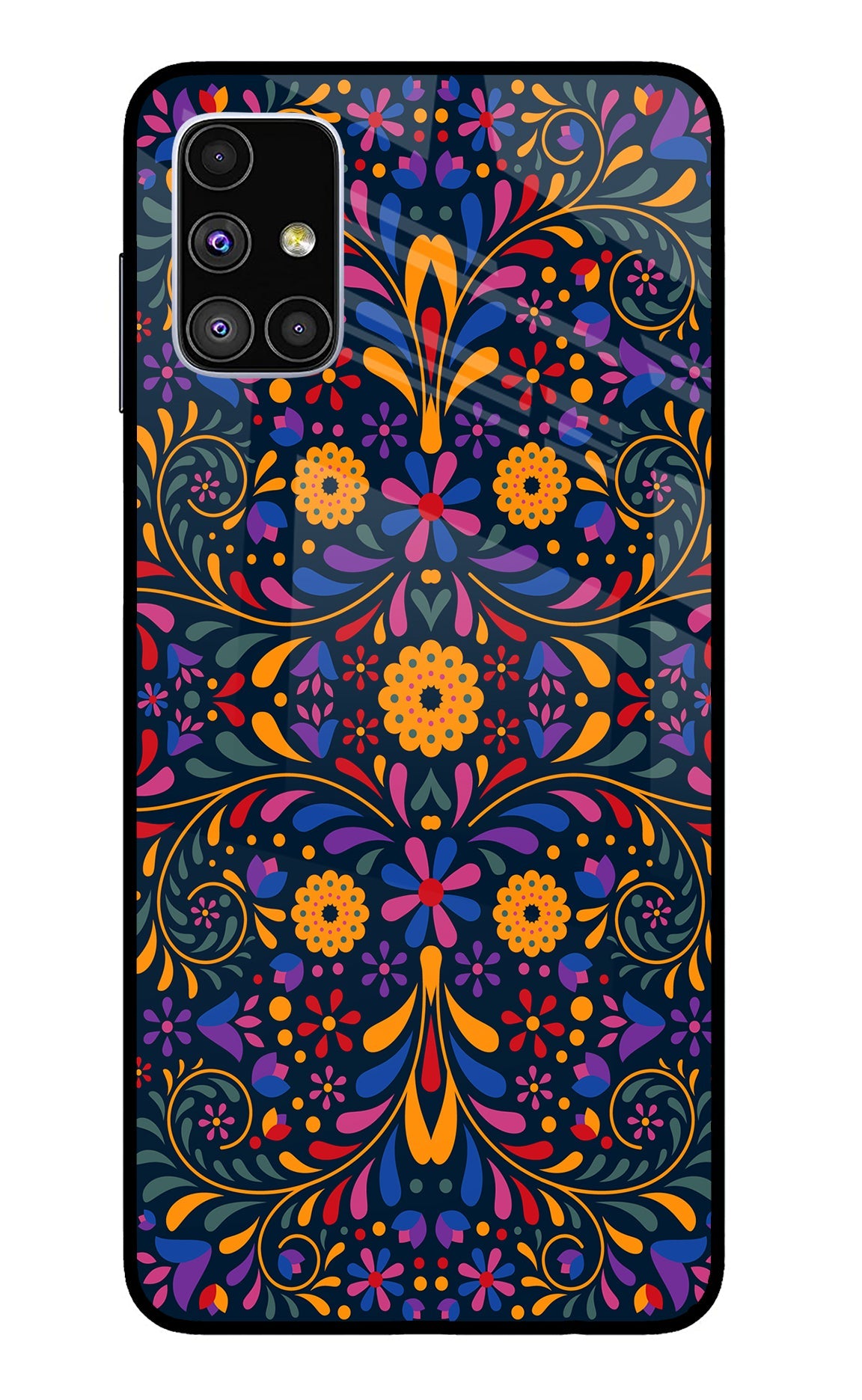 Mexican Art Samsung M51 Glass Case