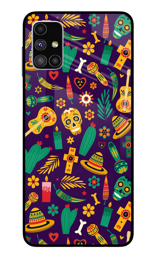 Mexican Artwork Samsung M51 Glass Case