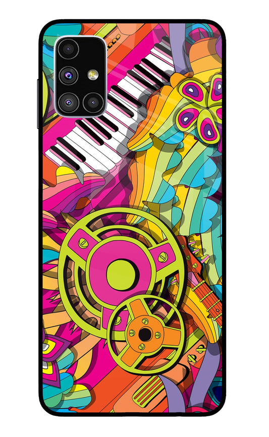 Music Doodle Samsung M51 Glass Case