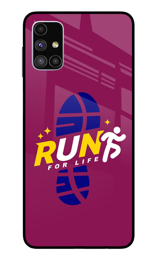 Run for Life Samsung M51 Glass Case