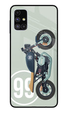 Classic Cafe Racer 99 Samsung M51 Glass Case