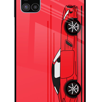 Red Velocity Samsung M51 Glass Case