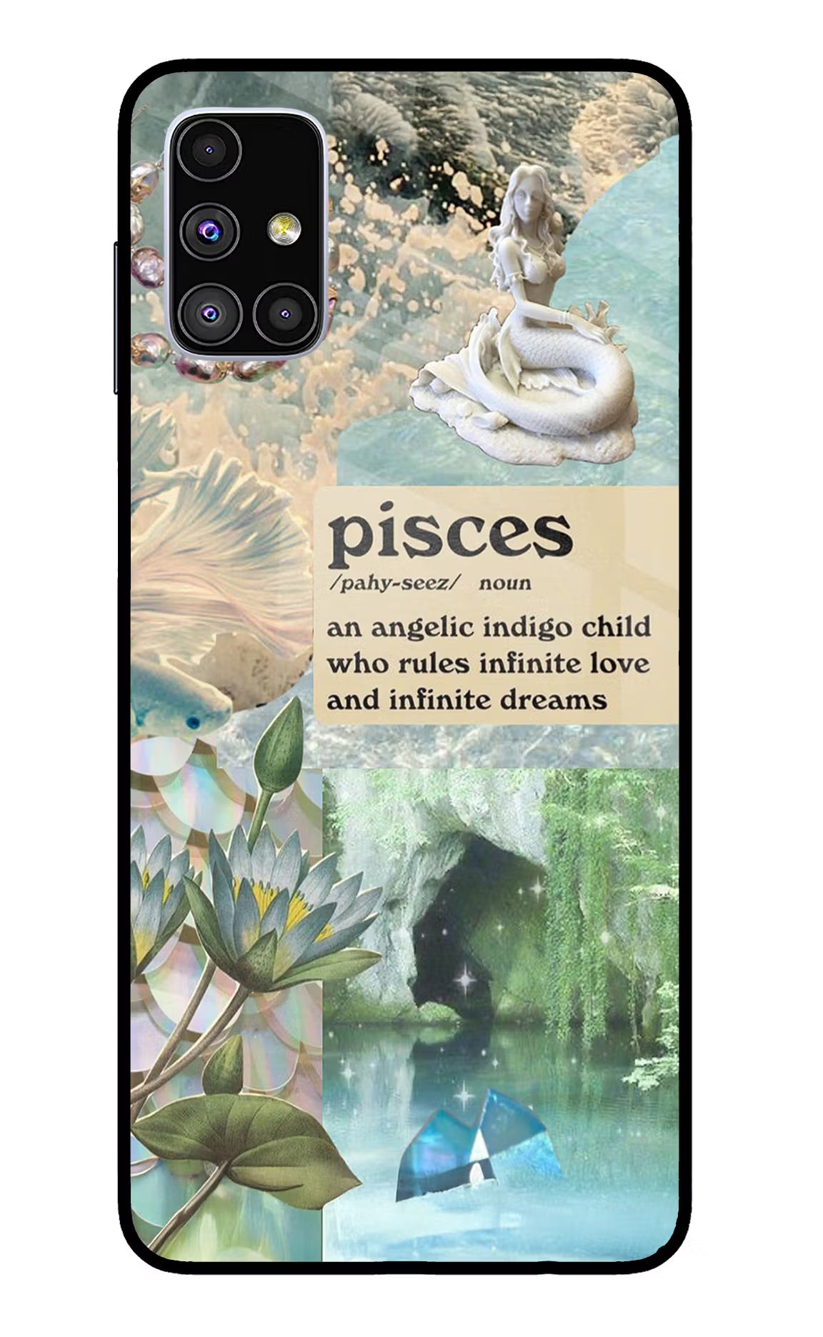 Pisces Zodiac Samsung M51 Glass Case