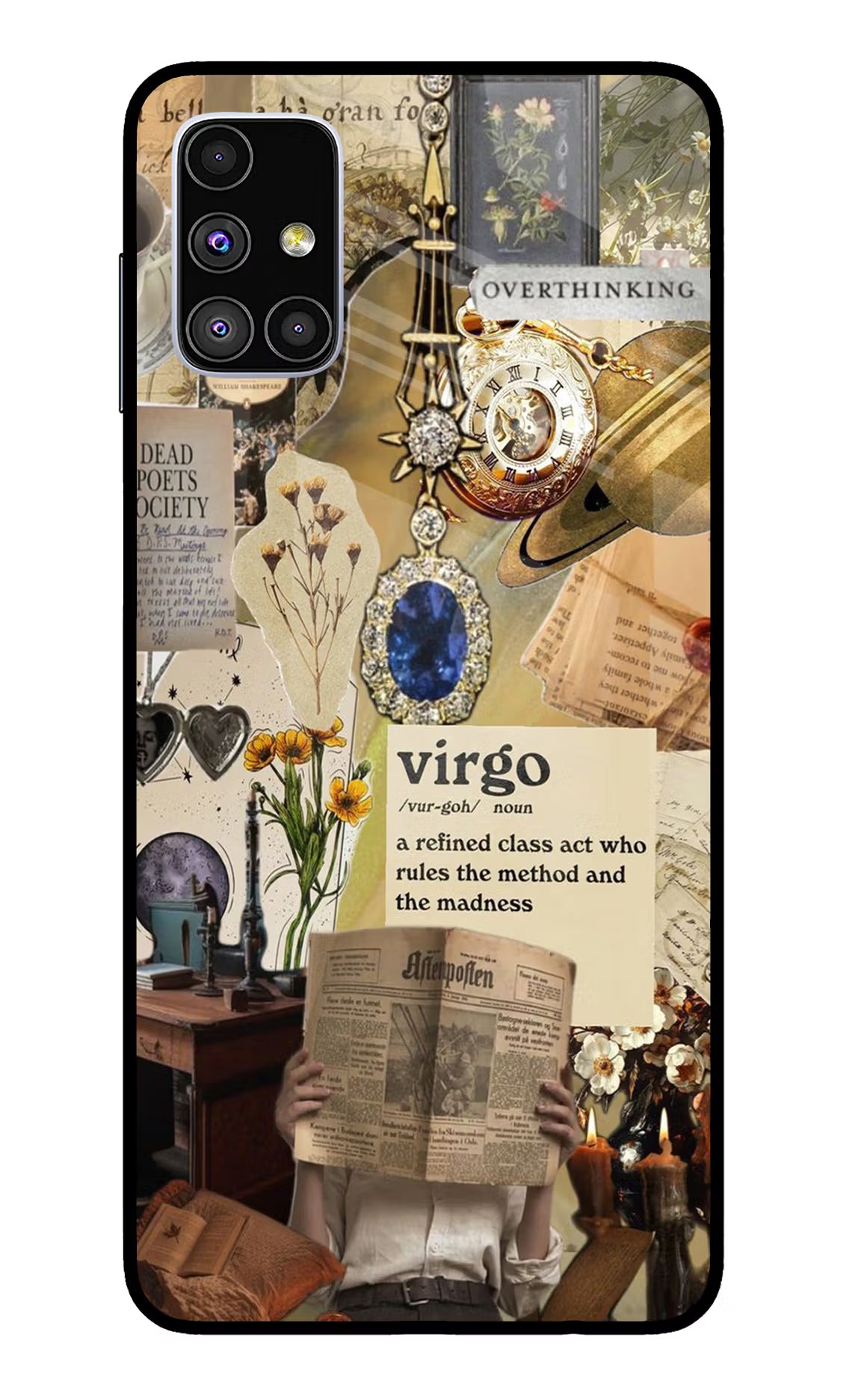 Virgo Zodiac Samsung M51 Glass Case Back Cover by Casekaro
