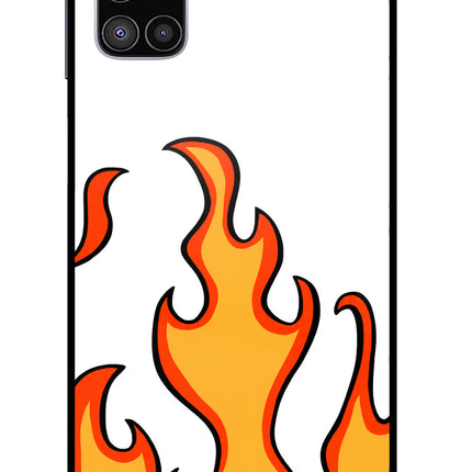 Fired Up – White Samsung M51 Glass Case