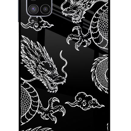 Twin Dragons Samsung M51 Glass Case