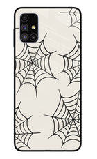 Spider Web Samsung M51 Glass Case