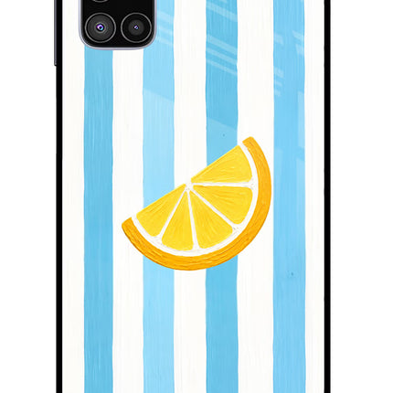Summer Lemon Samsung M51 Glass Case