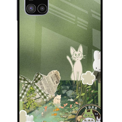 Aesthetic anime Samsung M51 Glass Case